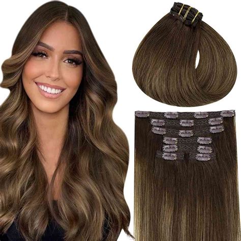 extensiones con clip de cabello natural|More.